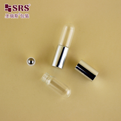BLP-3ML Durchsichtiges, rundes, unteres Glas auf Flasche für Parfüm ätherisches Öl