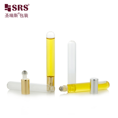 BLP-10ML Runder Boden Leerer Transparenter Glasröhre Roll On Ätherische Ölflasche Großhandel