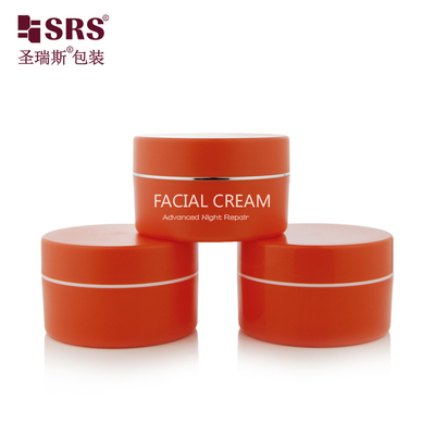 SRSJK 100g 150g Leer Plastik PP Creme Jar Behälter Doppelwand Glanz Matte In Form