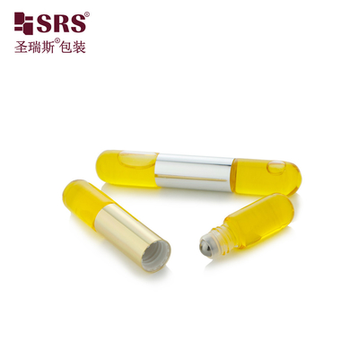 SGB2-3ml+3ml Durchsichtiges Rundbottenfläschchen Fläschchen Glas Roll On Nail Oil Flasche Verpackung Großhandel