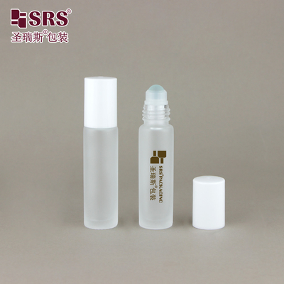 BLPM-10ML Matte Finished Clear Frosted Glass Roller Ball Flasche für Parfüm ätherisches Öl Nagelpflege Öl Verpackung ohne Leckage Großhandel