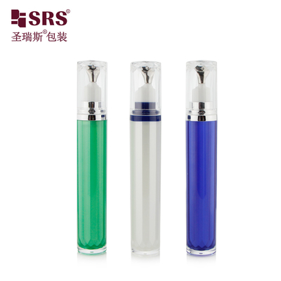 LR001-15ML Gemalte Farbgebung Acryl Flasche mit Metallapplikator für Augenkremen Kosmetik Luxusverpackung