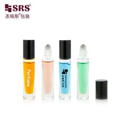 GB1-5ML Reisegröße niedliche Tasche runde kurze Glasrolle auf Flasche für Nagelöl kosmetische Verpackung