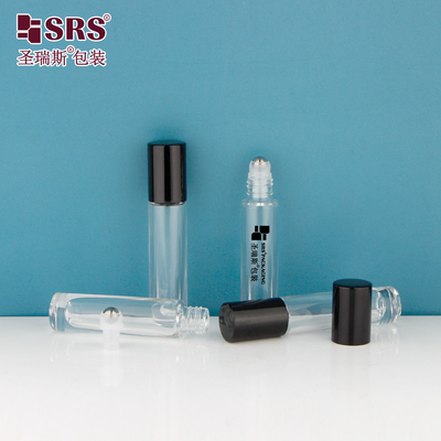 GB1-5ML Dicke Unterseite Luxus Transparentes Glas Roll-On Stahlkugel für Parfümflaschen Applikator