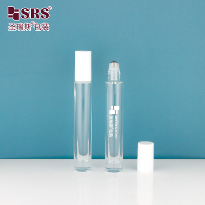GB1-10ML Individuelle dicke Flasche mit PP PCR Plastikkappe Glas Roll-On Verpackung für Kosmetik und Hautpflege Öl Parfum Duft