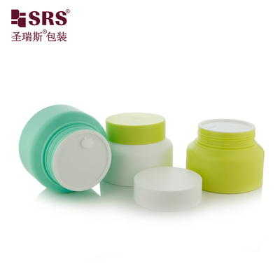 SRST Recycling-Plastikglas für Creme Umweltfreundliche kosmetische Verpackung Luxus-PP-PCR-Behälter