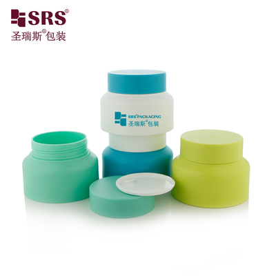 SRST-80g 100g PP PCR Recyclingfarbe Dekoration Kosmetische Creme Flasche Behälter Verpackung