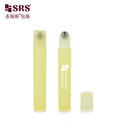 RPP 8ml leere Injektion benutzerdefinierte gelbe Farbe Matte Fertiges Augenserum Rollen auf Flasche Kein Leck