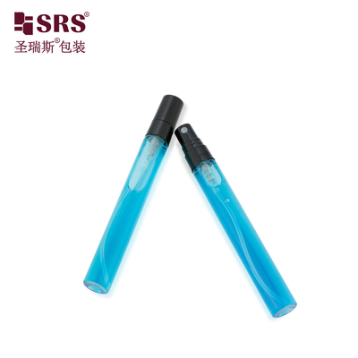 BLPP-10ML Taschengröße Mini Cute Tall Design Klar transparente Glasröhre Sprühpumpe Flasche für Parfüm
