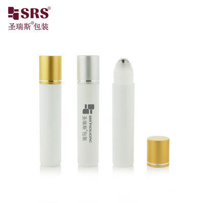 RPA-35ML Matte Finished Weiß Injektion PP PCR Recycling umweltfreundliche Roller Stahlkugel Massage Serum Flasche für Haarserum