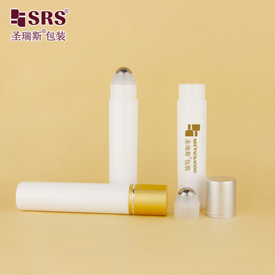 RPA-35ML Injektion Custom Color Matte Finished Frosted Plastic PP Dekoration. Haarserum Roll auf Flasche mit Aluminiumkappe