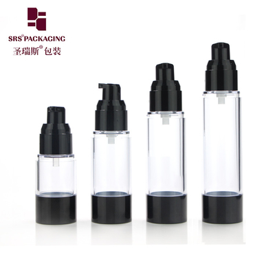 Klassische Kosmetikverpackung 15 ml 30 ml 40 ml 50 ml 80 ml 100 ml 120 ml AS Kunststoffflaschen ohne Luftpumpe