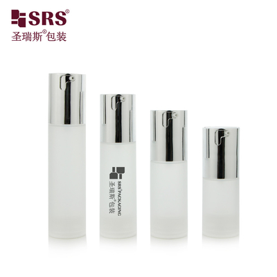 TA023 20ml 30ml 40ml 50ml Glanzige Matte In Form Injektion Klar Frosted PP PCR Luftlose Flasche Für Grundstoffe Kosmetikverpackung