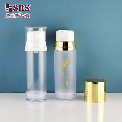 A0215 50ML 120ML 150ML Einwand AS Flasche Luxus Luftlose Lotion Flasche Für Gesichtsserum Gel Foundation