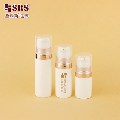A028 5ml 10ml 15ml 20ml Leer rundes PP recyceltes Material Tasche Gesichtsgel Luftlose Pumpe Flasche Probe Injektion Farbe Anpassung
