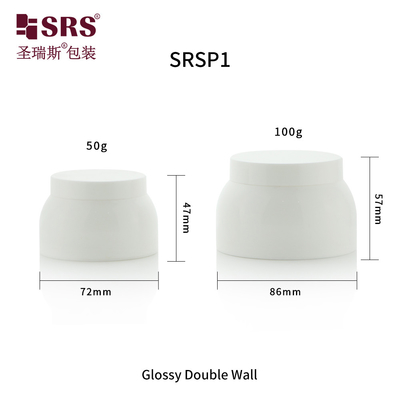 SRSP1 50g 100g Langlebige, hochwertige, undichte, individuell angepasste PP-Flaschen