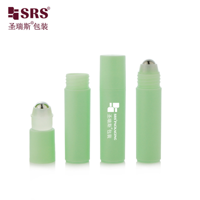 RPPF 20ml Runder Kunststoff Frosted Fertiges PP PCR Injektion Custom Color Roll On Flasche Mit Stahlkugel Für Gesichtslotion