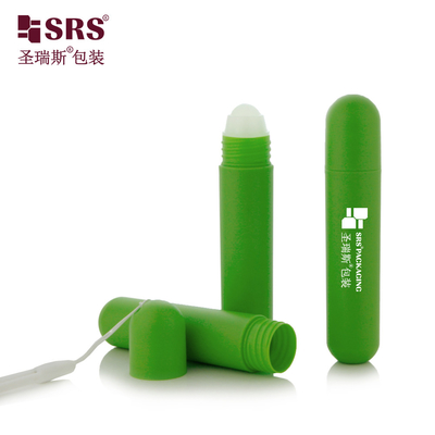 RPPG 25ml Kuppelkappe Injektion Custom Matte Frosted Oberfläche PP Kunststoff PCR Anti-Jitch Flüssigkeit Roll-On Flaschenbehälter Applikator