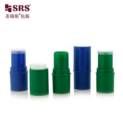 D051 6g Verfrorene Kunststoffe aus ABS-Material Runde Form Stick Behälter Tube Top Füllung Lippenbalsam Flasche