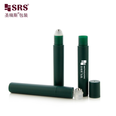 RPP-15ML Runder Zylinder Spritze Frosted Finished Roll On Flasche Mit 304 Edelstahl Kugel Für Haar Essenz Serum