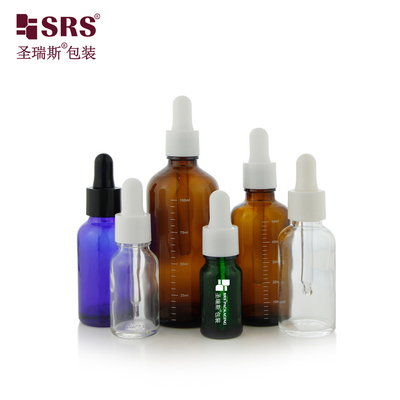 D001 Speicherlösung für ätherische Öle 18/415 Glasflaschen mit glänzenden Tropfen in 5ml 10ml 15ml 20ml 30ml 50ml 100ml Größen