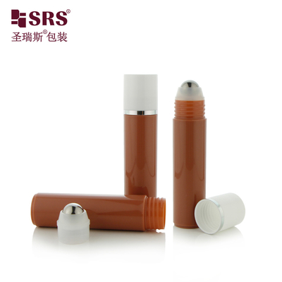 RPP-30ml Braun undurchsichtige Farbe Schimmelpilz Runder Hals Schulter Massagegel Flasche
