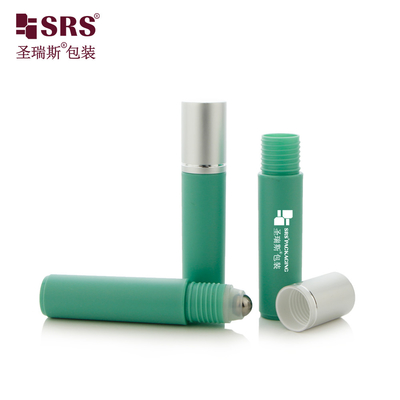 RPA-10ML revolutionieren Sie Ihre Augenpflege-Routine mit benutzerdefinierten Farb-Injektionsgeformten Glanz-Frost-PP-PCR-Rollerkugeln Augenserum Massageflaschen