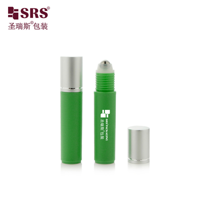 RPA-10ML Erhöhen Sie Ihre Marke mit nachhaltigen glänzenden, gefrorenen Plastikflaschen aus PP-PCR-Augenserum: kundenspezifische Farbe, Stahlkugel und Massagefunktion