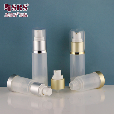 A025 15 ml 30 ml 50 ml PP Klar glänzend Anpassung Hautpflege Maske Gel Luftlose Pumpe Flasche Verpackung