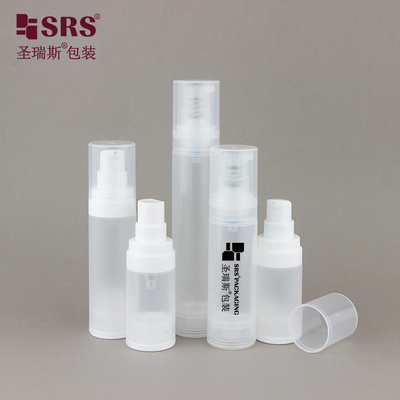 A0216 15 ml 30 ml 50 ml glänzende Matte in Form PP PCR Plastikflasche ohne Luft mit Lotion Spray Pumpe