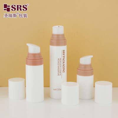 PA0204 15 ml 30 ml 50 ml Injektionspumpe Pink Pump Personalisierung PP PCR Recyclingmaterial Glanzlose Flasche ohne Luft für Gesichtscreme
