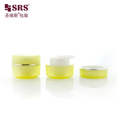 SRSI 15g 30g 50g Matte Veredelung aus Kunststoff Halbtransparente Farbe PP Gesichtsgel Augencreme Behälter Kosmetikglas