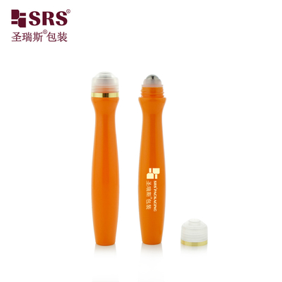 SRS8447-15ML Injektion Blasen Farbe anpassen Glanz Plastik PETG Flasche mit Stahlkugel für Haare Essenz Serum