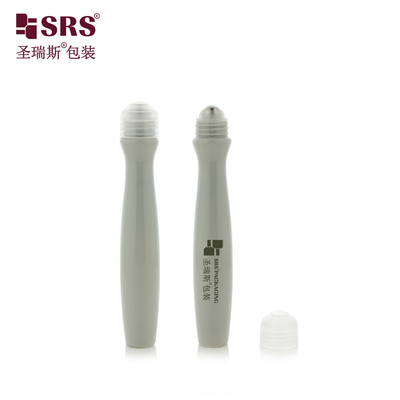 SRS8447-15ML Anpassung Plastikleere Stahlkugel Flasche Kosmetische Augengel Serum Verpackungsanwendungsmittel