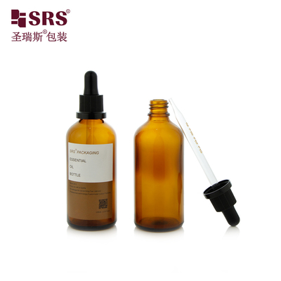 D012 Haarserum Essenz Glas Tropffflasche Runde Form 5ml 10ml 15ml 20ml 30ml 50ml 100ml Verpackung