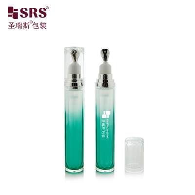 LR001-15ML High-End Luxus Hautpflege Augen Gel Applikator Metall Zinkkopf Acryl Lotion Flasche Behälter Tube