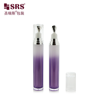 LR001-15ML Silbergold Zink Metallkopf Applikator Luxus ohne Leckage Hautpflege Augencreme Lotion Gel Acrylflasche Hersteller