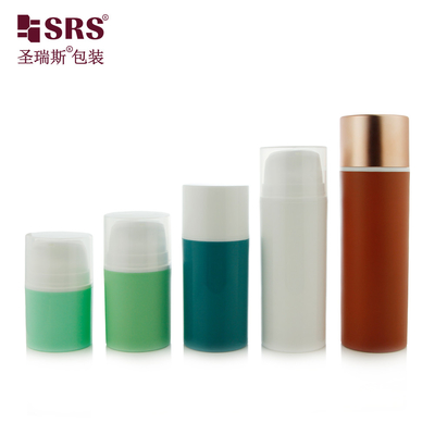 PA609 30ml 50ml Cute Hautpflege-Reinigungsmittel Lotion Gel Foundation PP Luftlose Flasche mit Snap On Pump ohne Leckage