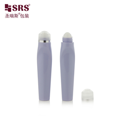 SRS8444-12ML Blasen Anpassung Farbe Kunststoff PETG Einzigartige Form Rollen auf Flasche Für Augen Gel Serum Massage