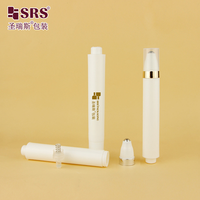 AY 15ML Injektionsmittel Weiß glänzend matte Fertigung Rund-Stiftform Luftlose Flaschenrolle Für Augencreme Behälter