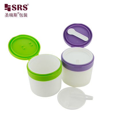 SRS1 120g 150g Injektion Individuelle Farbe Kunststoff PP PCR Recycelt Creme Tiegel Behälter Verpackung