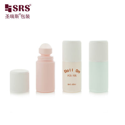RPPC1-60ML Injektionsblasen benutzerdefinierte Farbe PP PCR recycelte Kunststoffrolle auf Deodorant-Gelflasche