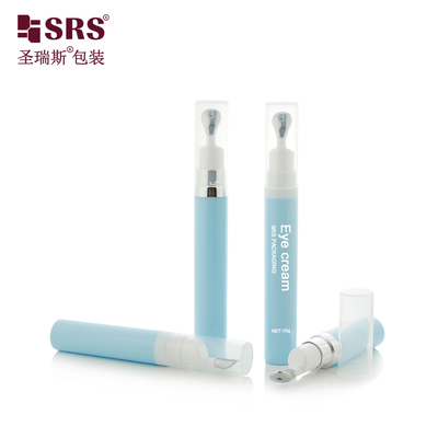 A0035 Schlanker, kundenspezifisch farbiger Airless-Pumpbehälter (7,5 ml/10 ml/15 ml) mit Betätigungselement aus Zinklegierung
