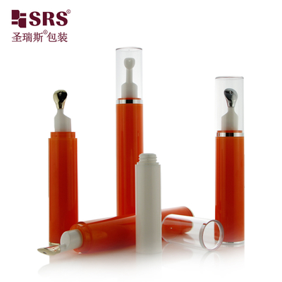 AY007 10ML 15ML Airless AS Kunststoff Rollerball Metall Applikator Flasche Verpackung Benutzerdefinierte Farbe