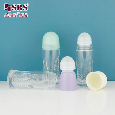 BLPG-A 50ml Leere Glas-Rollerball-Flasche mit großem Fassungsvermögen für Deodorant, Gel, Serum, Körper-Antitranspirant, Verpackung, Großhandel