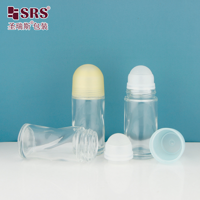 BLPG-B 50ml Neuankunft Leeres einzigartiges Design Glas Roll-On Deodorant Flasche Anpassungsbehälter
