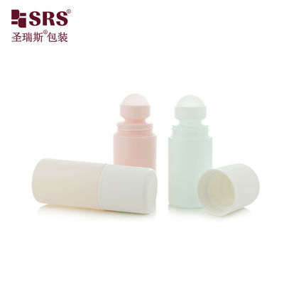 RPPC1-60ML CR Kappe Doppelwand 2 oz PCR PP Recyclingmaterial Rollkugelflasche für Massagegel