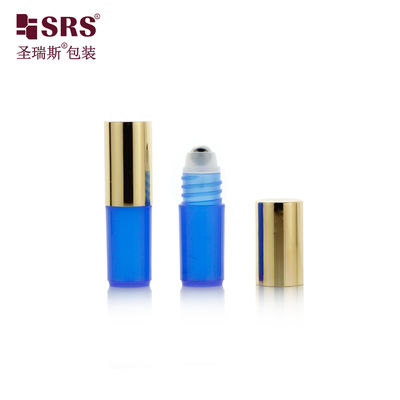 SRS Verpackungslieferant 3 ml Metallkugel Plastikflasche mit Gold-Metallkappe