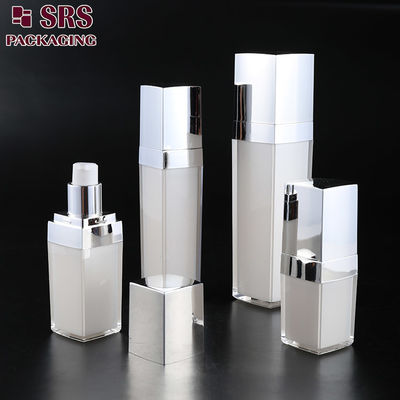 L050 SRS China Hersteller Luxus Acryl leere Quadrat Creme Spray Pump Flasche Für Gesichtscreme