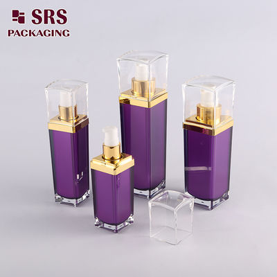 L052 SRS Hersteller Großhandel mit einem leeren Akrylpumpenbehälter in quadratischer Form mit einem transparenten Deckel